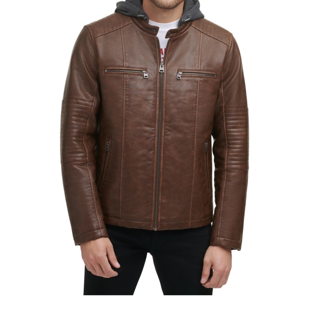 Signature by Levi Strauss Brown Lightweight Shirt Jacket